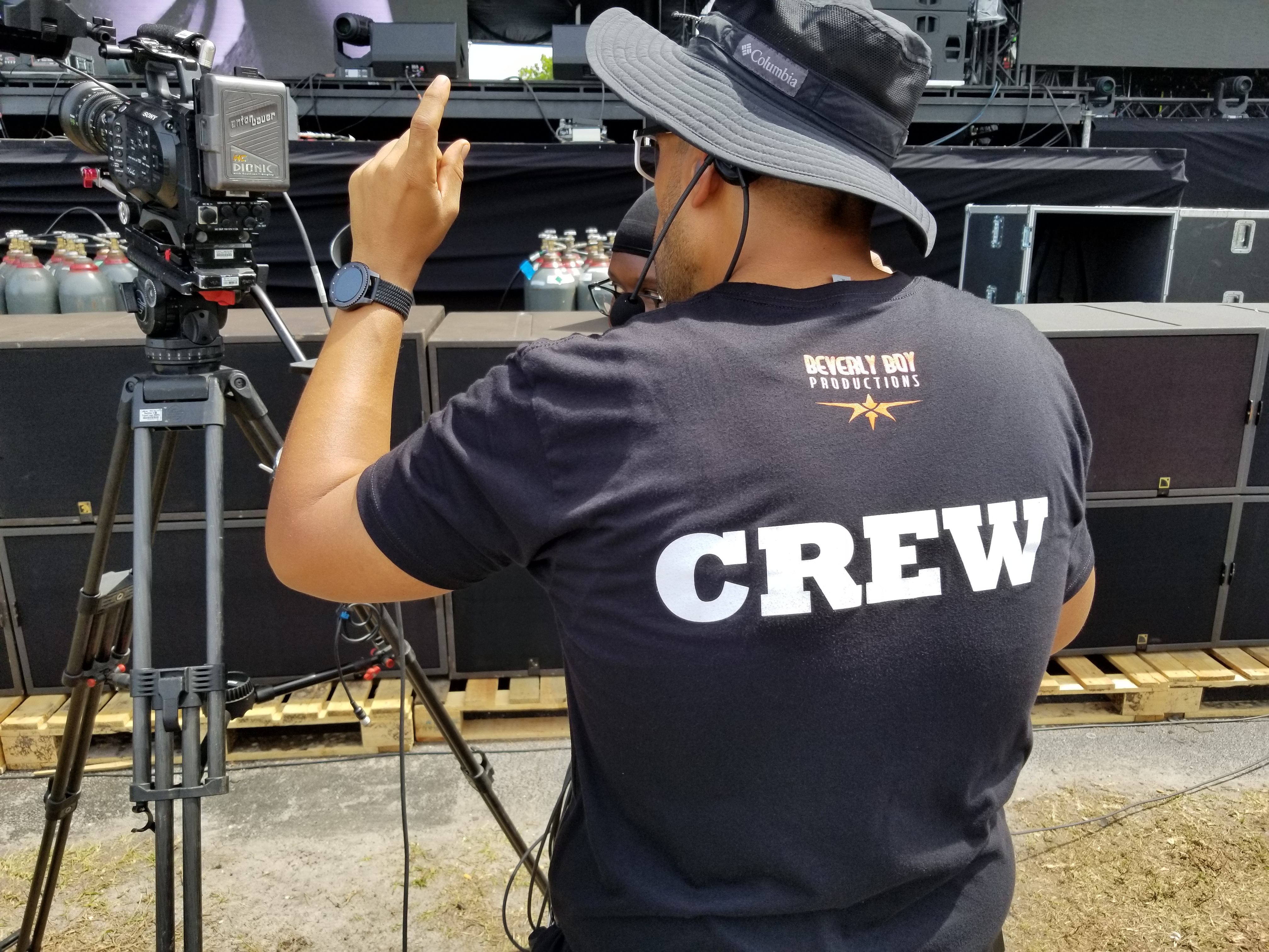 Videographer Prepping Camera Gear 91