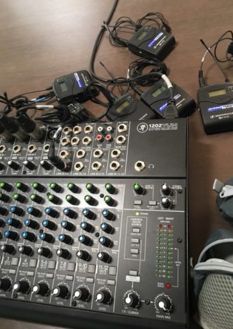 Gear for live webstreaming in Brussels