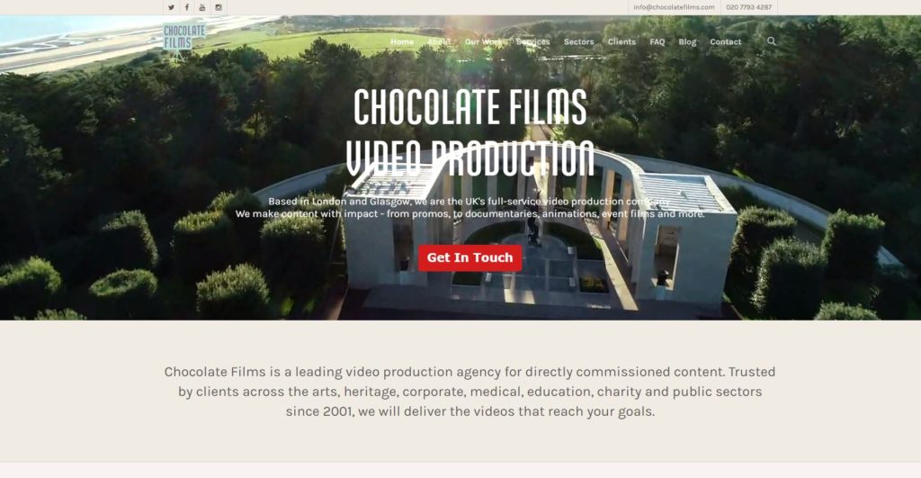 Top 100 Video Production Companies - Chocolate Films 1