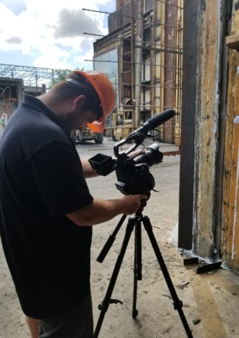 Videographer Prepping Camera Gear 209