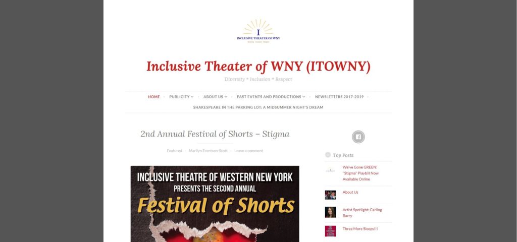 Buffalo Film Festivals - Inclusive Theater of Western New York Festival of Shorts