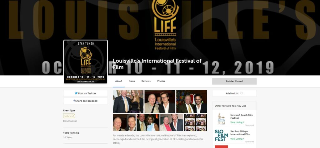 Louisville Film Festivals - Louisville International Festival of Film