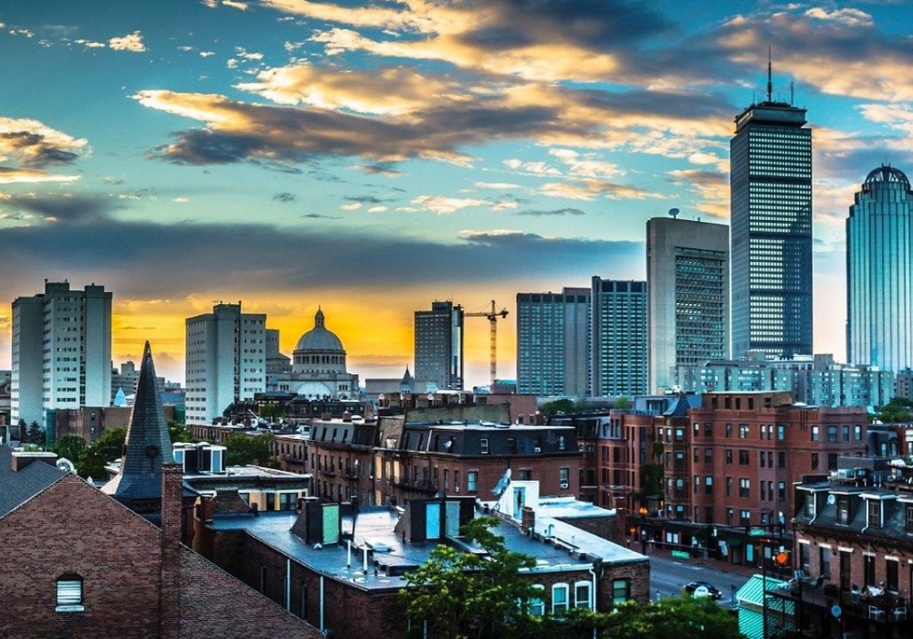 historic boston skyline