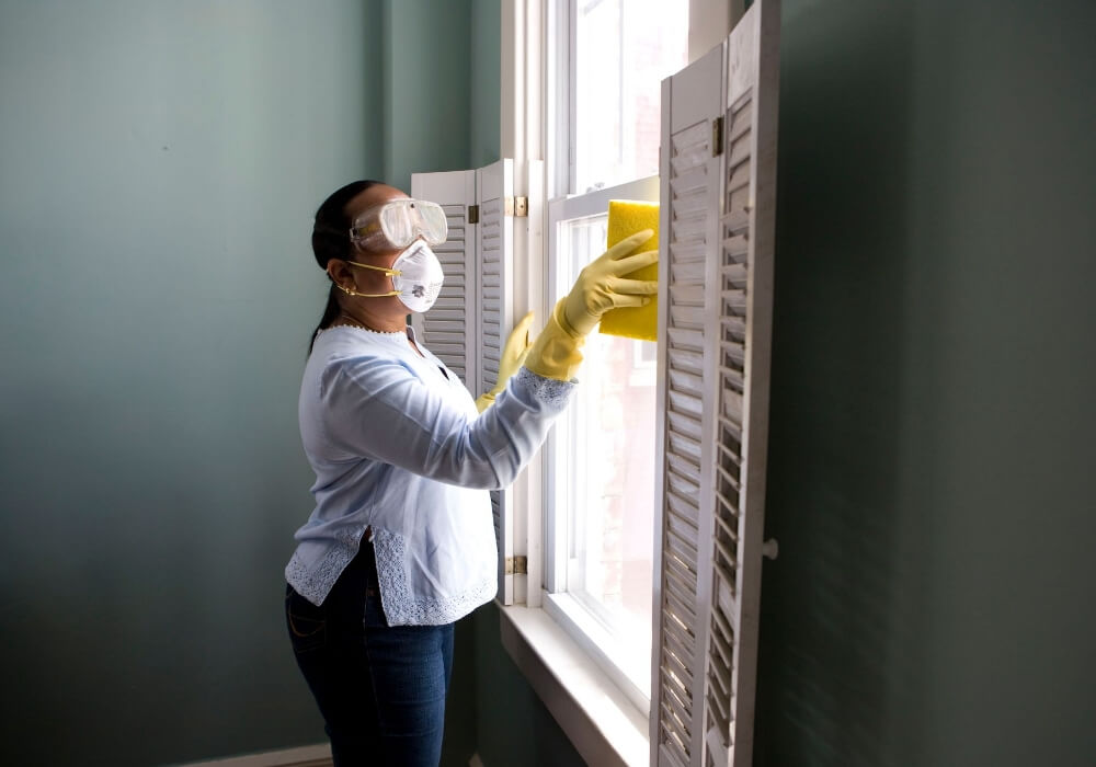 woman working in environmental services