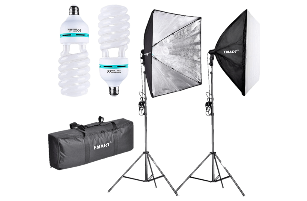 Emart Softbox Studio Equipment Lighting Kit-Transparent