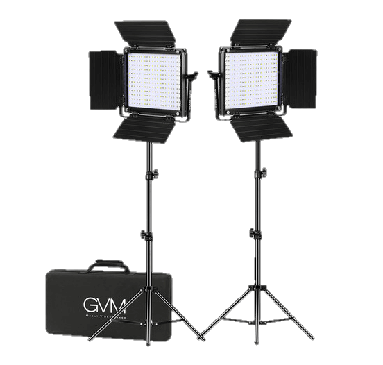 GVM RGB LED Video Lighting Kit 800D Studio-Transparent