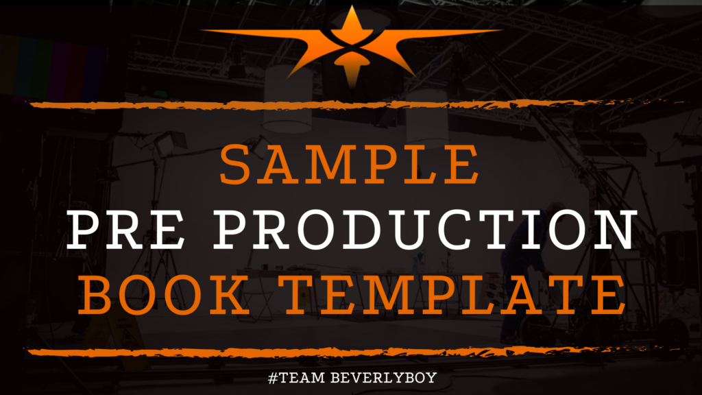 Sample Pre Production Book Template