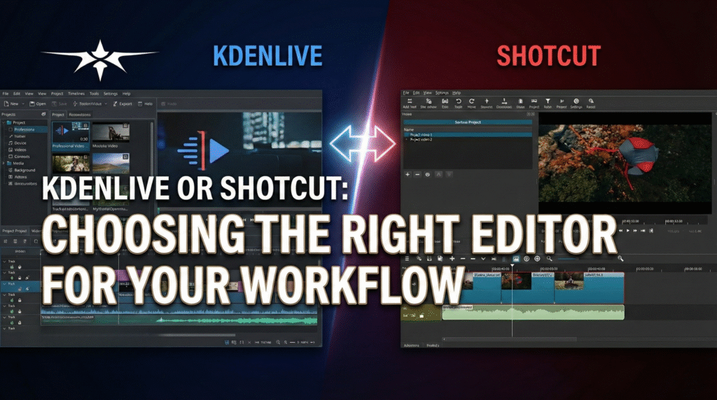 Kdenlive or Shotcut? Choosing the Right Editor for Your Workflow