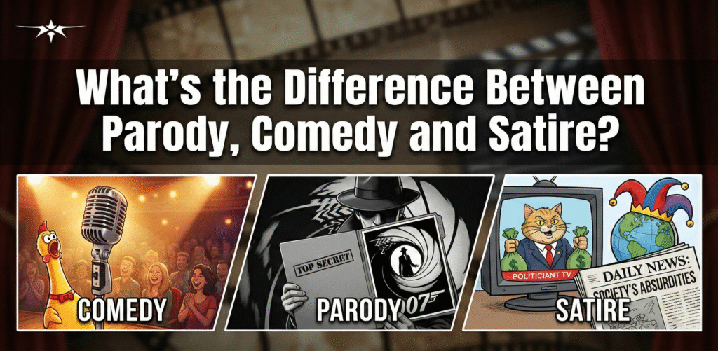What's the Difference Between Parody, Comedy and Satire