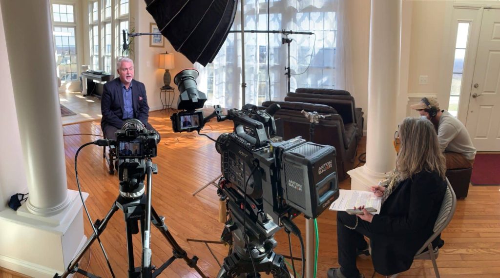 BBP Filming Testimonial Interviews Camera Setup